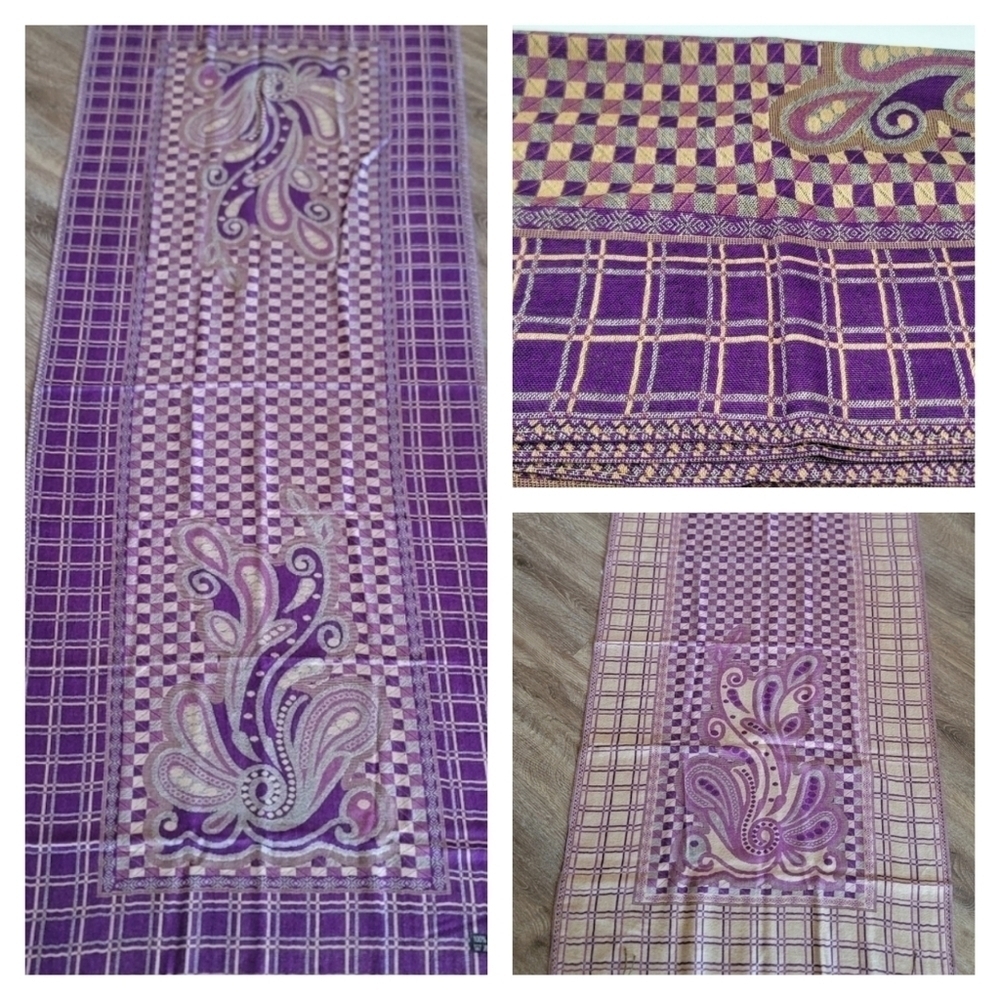 Purple Scarf Reversible NWOT #1504